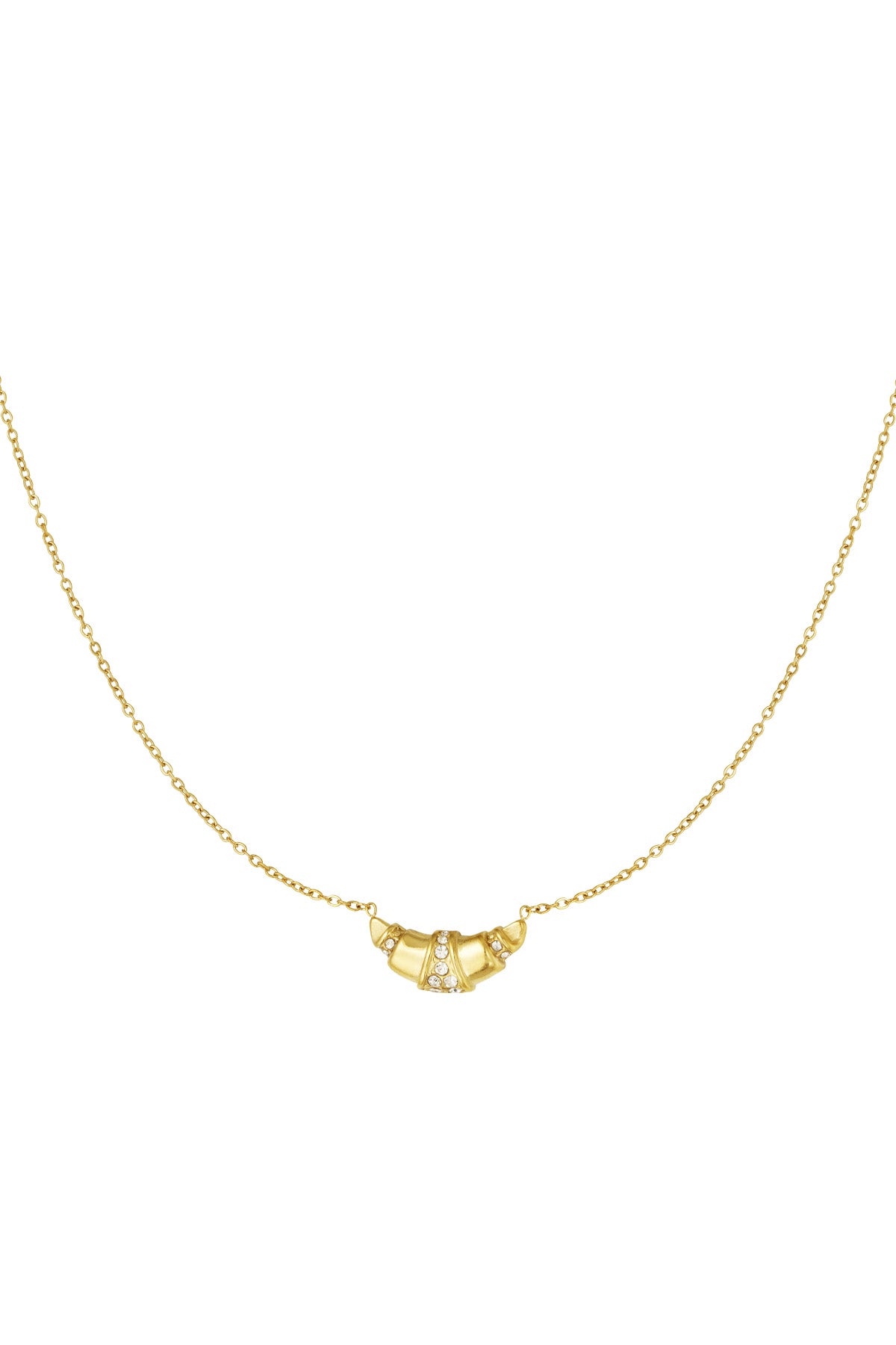 Gouden Croissant ketting