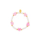Armbandje Kids - Love roze hartjes