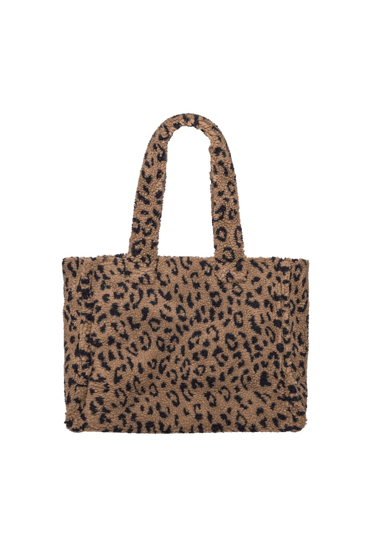 Teddy Luipaard Tas - Beige/Lichtbruin