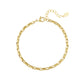 Gouden schakel armband