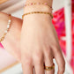Gouden schakel armband