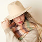 Fedora hoed - Camel