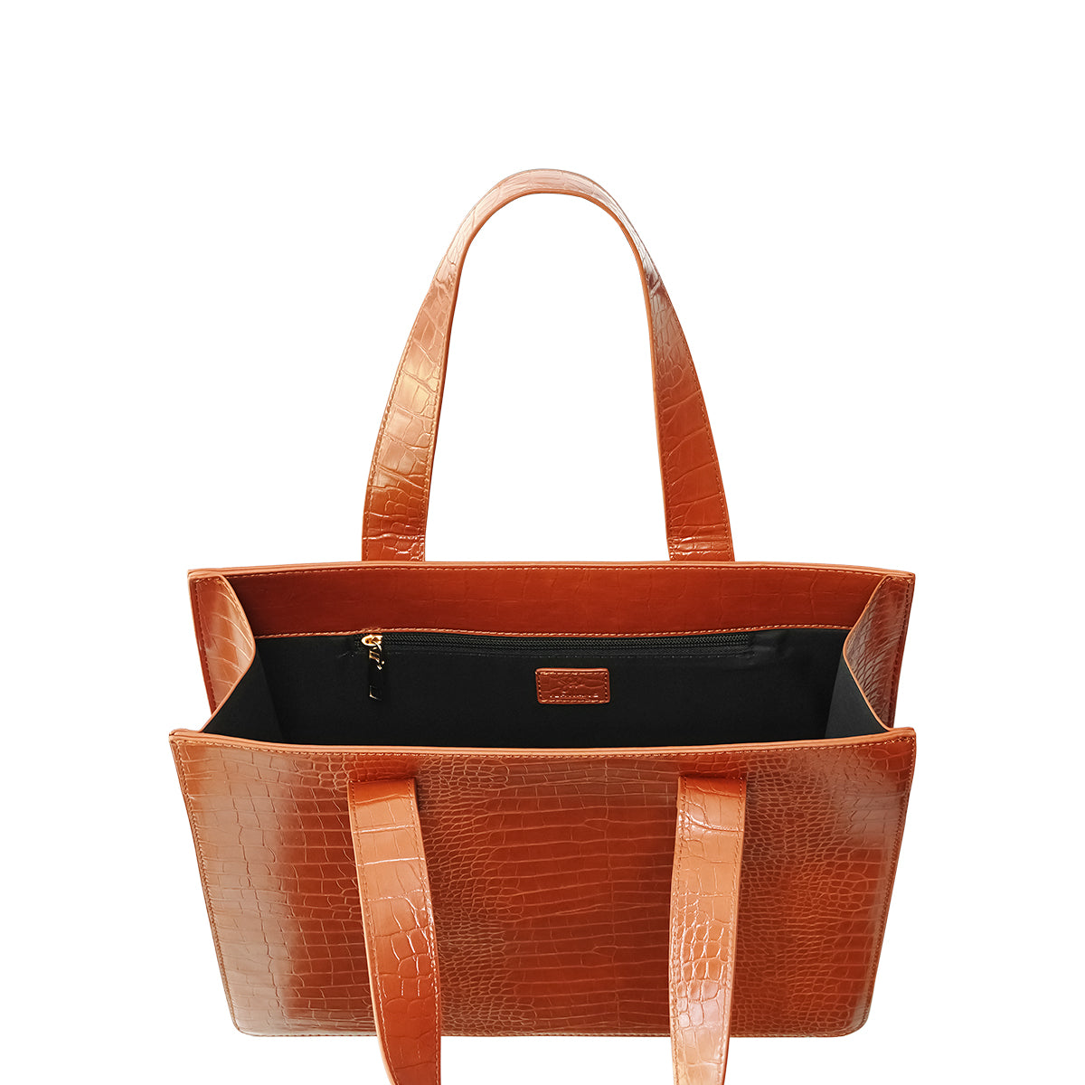 Crocodile Bag - Cognac