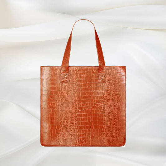 Crocodile Bag - Cognac