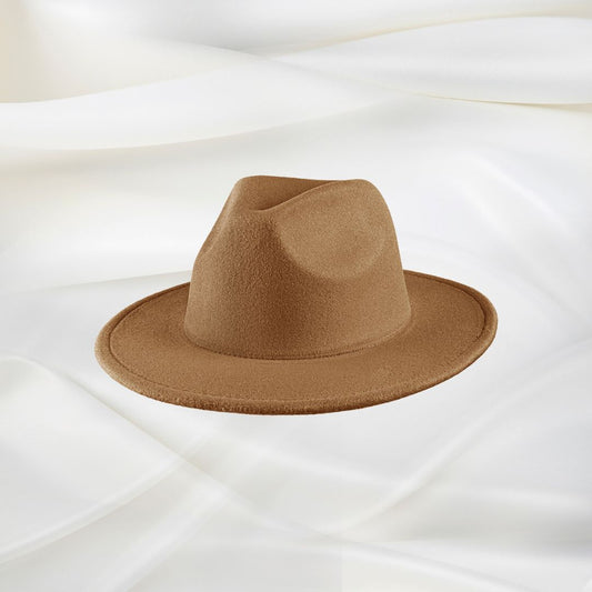 Fedora hoed - Camel