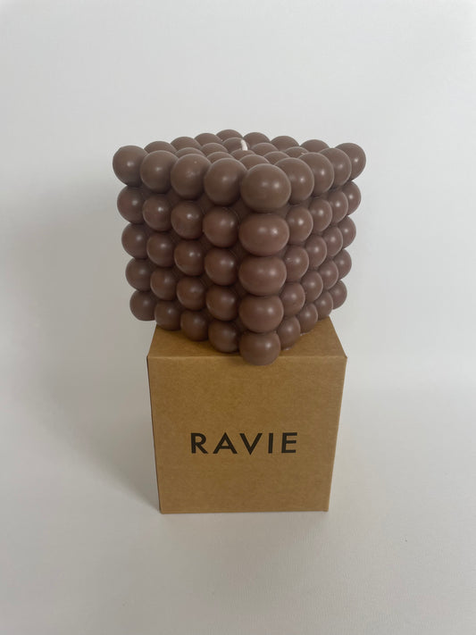 Ravie Bubble Candle - Brown