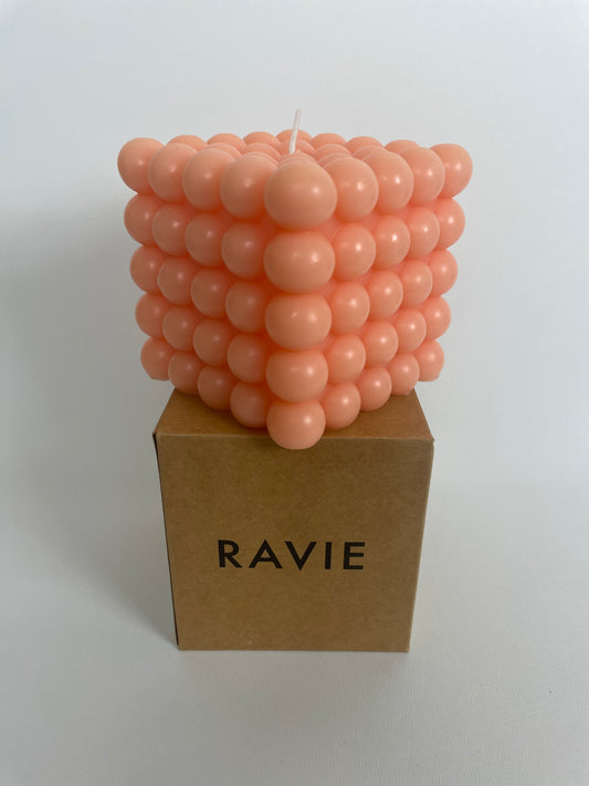Ravie Bubble Candle - Pink